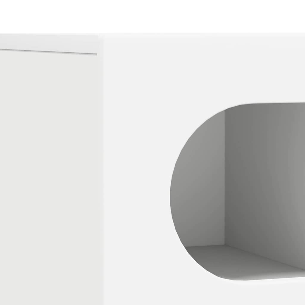 vidaXL Ντουλάπι TV Λευκό 100 x 35 x 40 εκ Επεξεργασμένο ξύλο