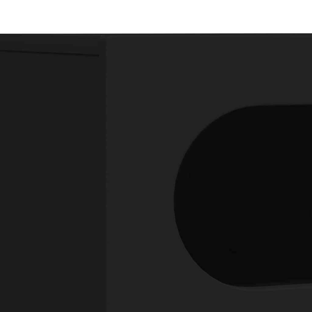 vidaXL Ντουλάπι TV Μαύρο 100 x 35 x 40 εκ Επεξεργασμένο ξύλο