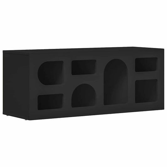vidaXL Ντουλάπι TV ELST 100 x 35 x 40 εκ Μαύρο Επεξεργασμένο Ξύλο