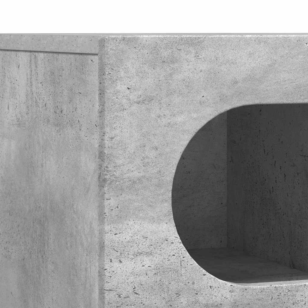 vidaXL Ντουλάπι TV Σκυρόδεμα Γκρι 100 x 35 x 40 εκ Επεξεργασμένο ξύλο