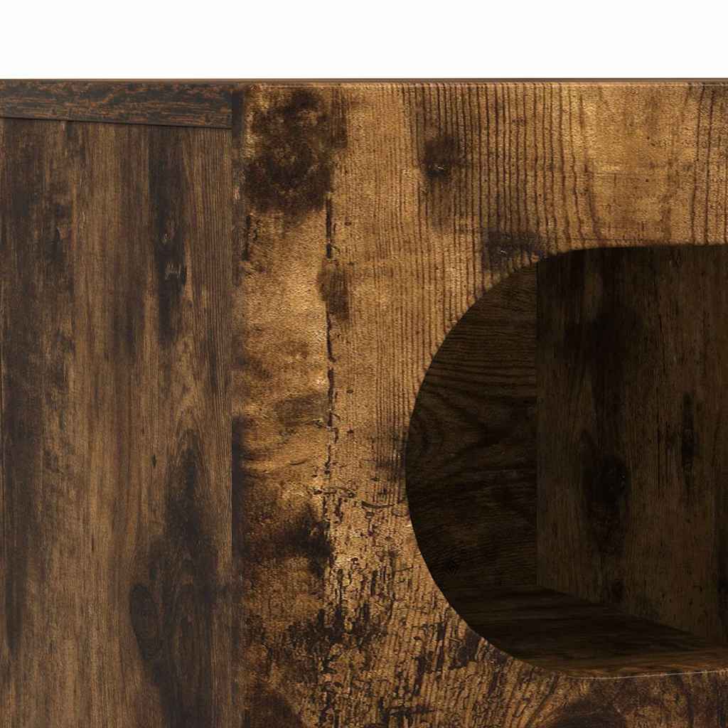 vidaXL Ντουλάπι TV Καπνιστό Δρύς 100 x 35 x 40 εκ Επεξεργασμένο ξύλο