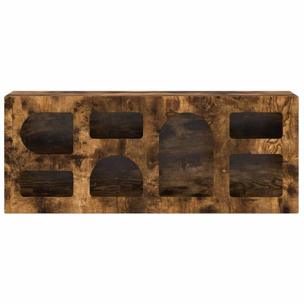 vidaXL Ντουλάπι TV Καπνιστό Δρύς 100 x 35 x 40 εκ Επεξεργασμένο ξύλο