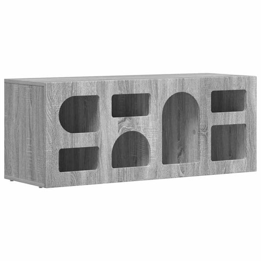 vidaXL Ντουλάπι TV ELST 100 x 35 x 40 εκ Γκρίζο Σονομα