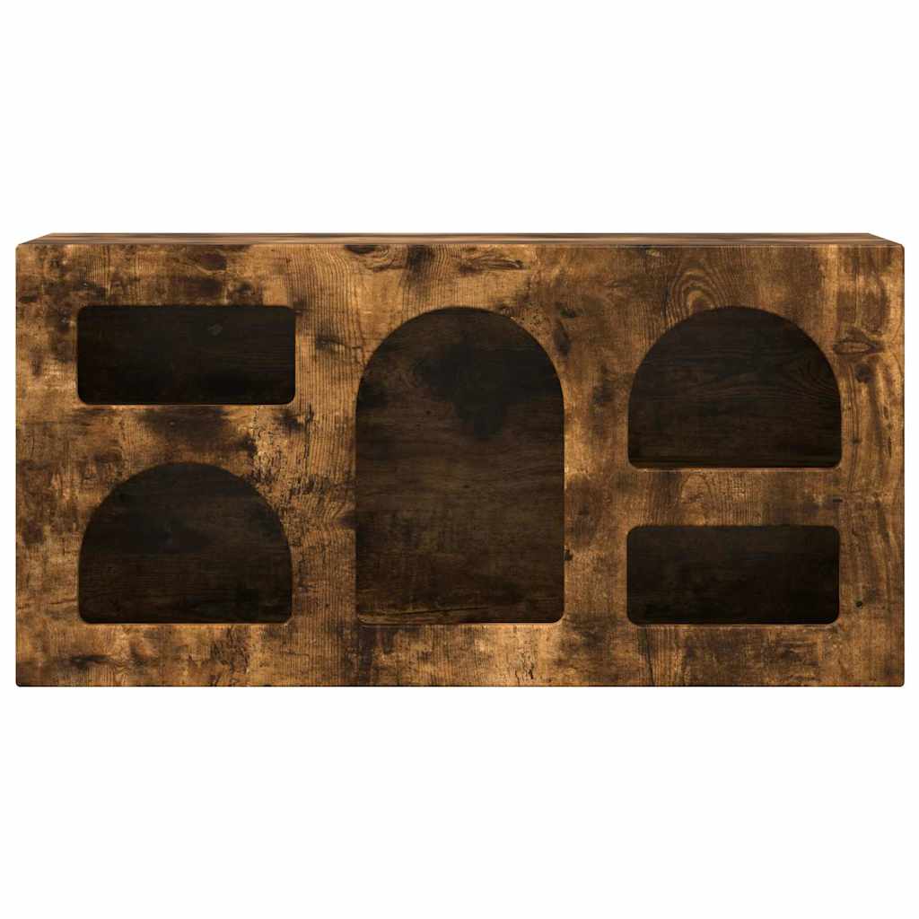 vidaXL Ντουλάπι TV Καπνιστό Δρύς 80 x 35 x 40 εκ Επεξεργασμένο ξύλο