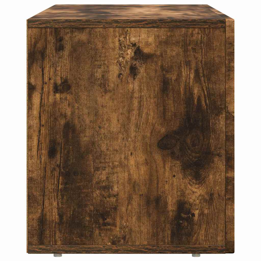 vidaXL Ντουλάπι TV Καπνιστό Δρύς 80 x 35 x 40 εκ Επεξεργασμένο ξύλο