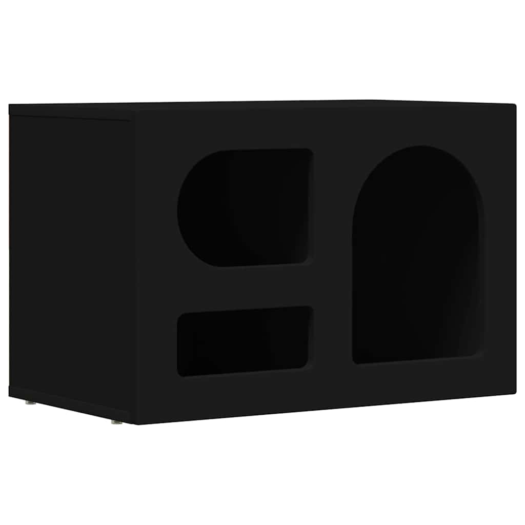 vidaXL Ντουλάπι TV Μαύρο 60 x 35 x 40 εκ. Επεξεργασμένο ξύλο