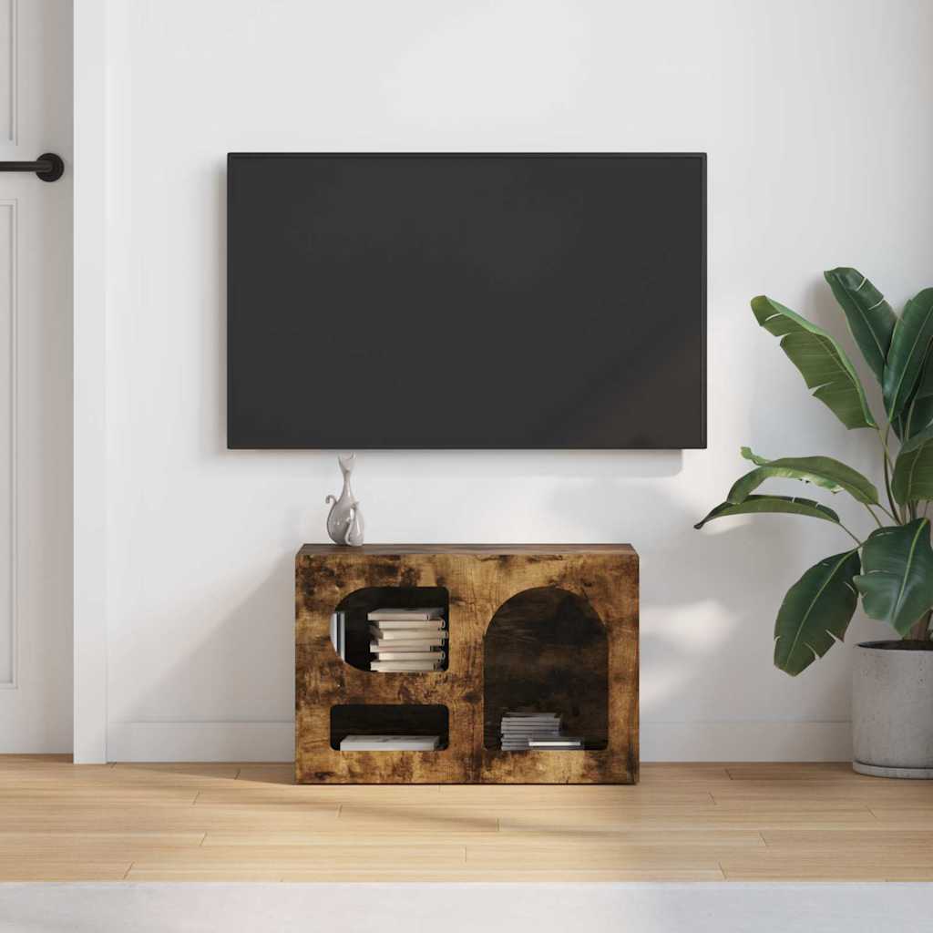 vidaXL Ντουλάπι TV Καπνιστό Δρύς 60 x 35 x 40 εκ. Επεξεργασμένο ξύλο