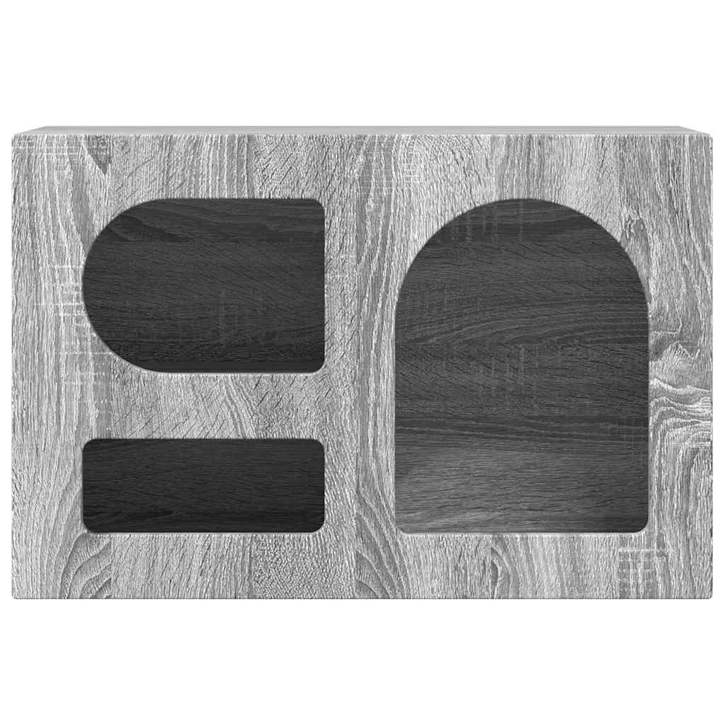 vidaXL Ντουλάπι TV Γκρίζο Σονομα 60 x 35 x 40 εκ. Επεξεργασμένο ξύλο