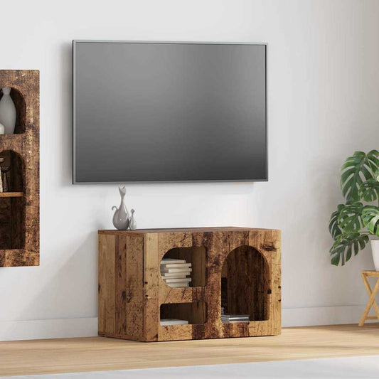 vidaXL Ντουλάπι TV ELST 60 x 35 x 40 εκ. Παλιό ξύλο Επεξεργασμένο Ξύλο