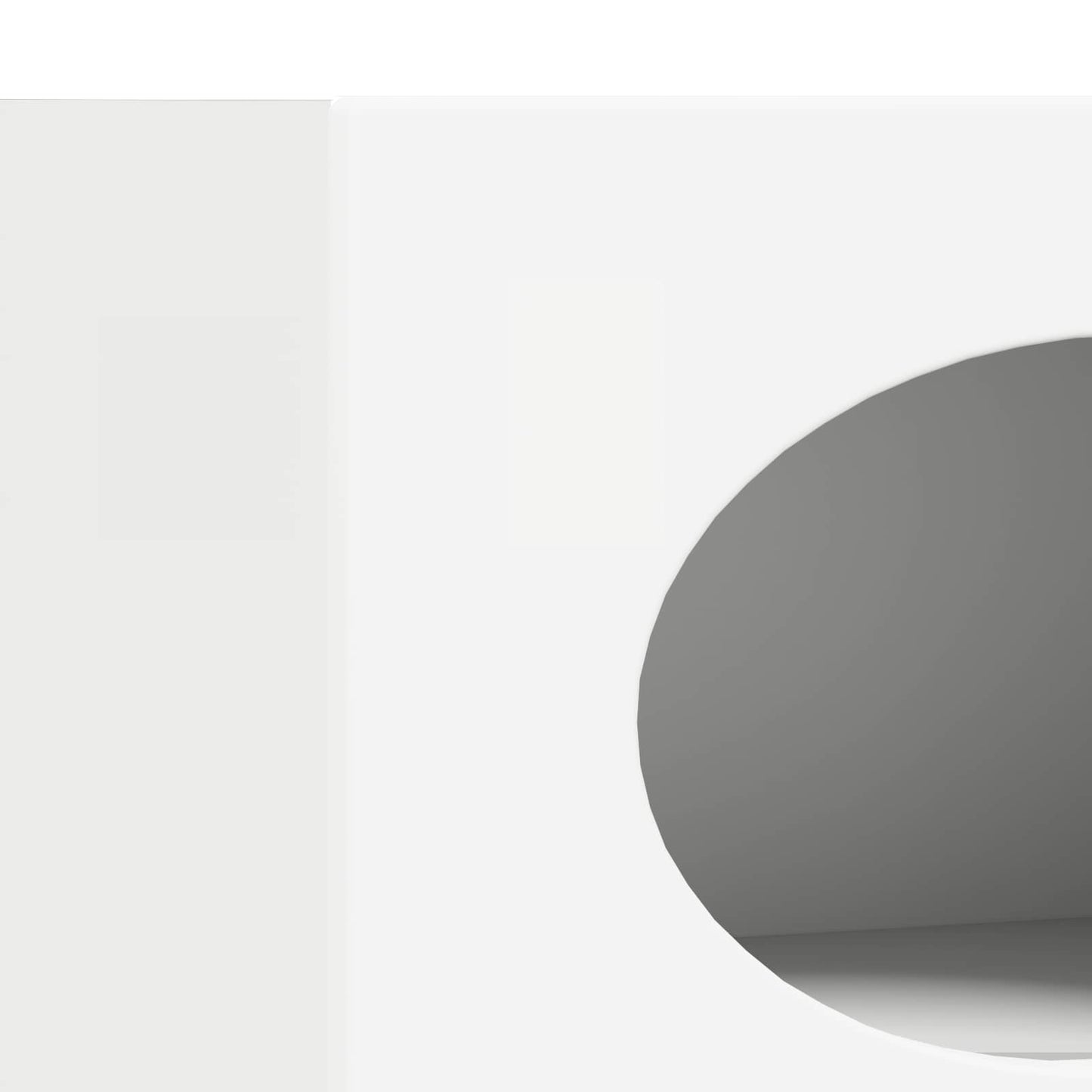 vidaXL Πλαϊνό γραφείο Λευκό 40 x 35 x 100,5 εκ Επεξεργασμένο ξύλο