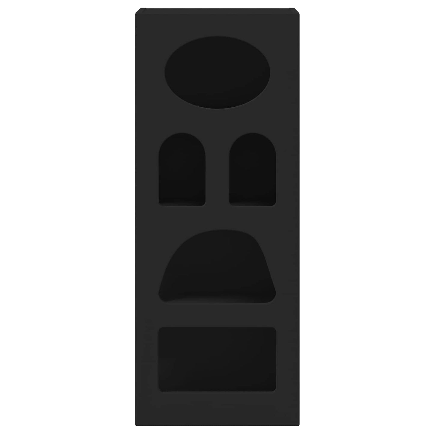 vidaXL Πλαϊνό γραφείο Μαύρο 40 x 35 x 100,5 εκ Επεξεργασμένο ξύλο