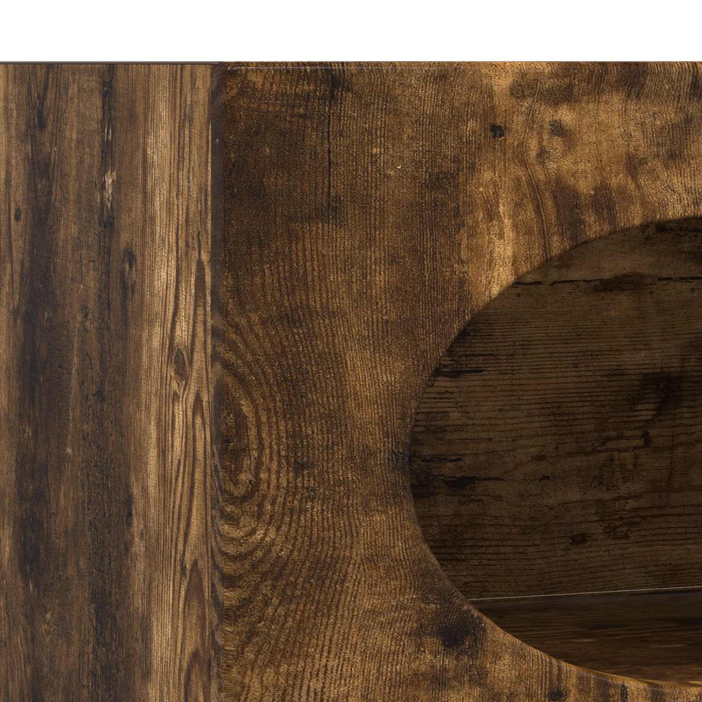 vidaXL Πλαϊνό γραφείο Καπνιστό Δρύς 40 x 35 x 100,5 εκ