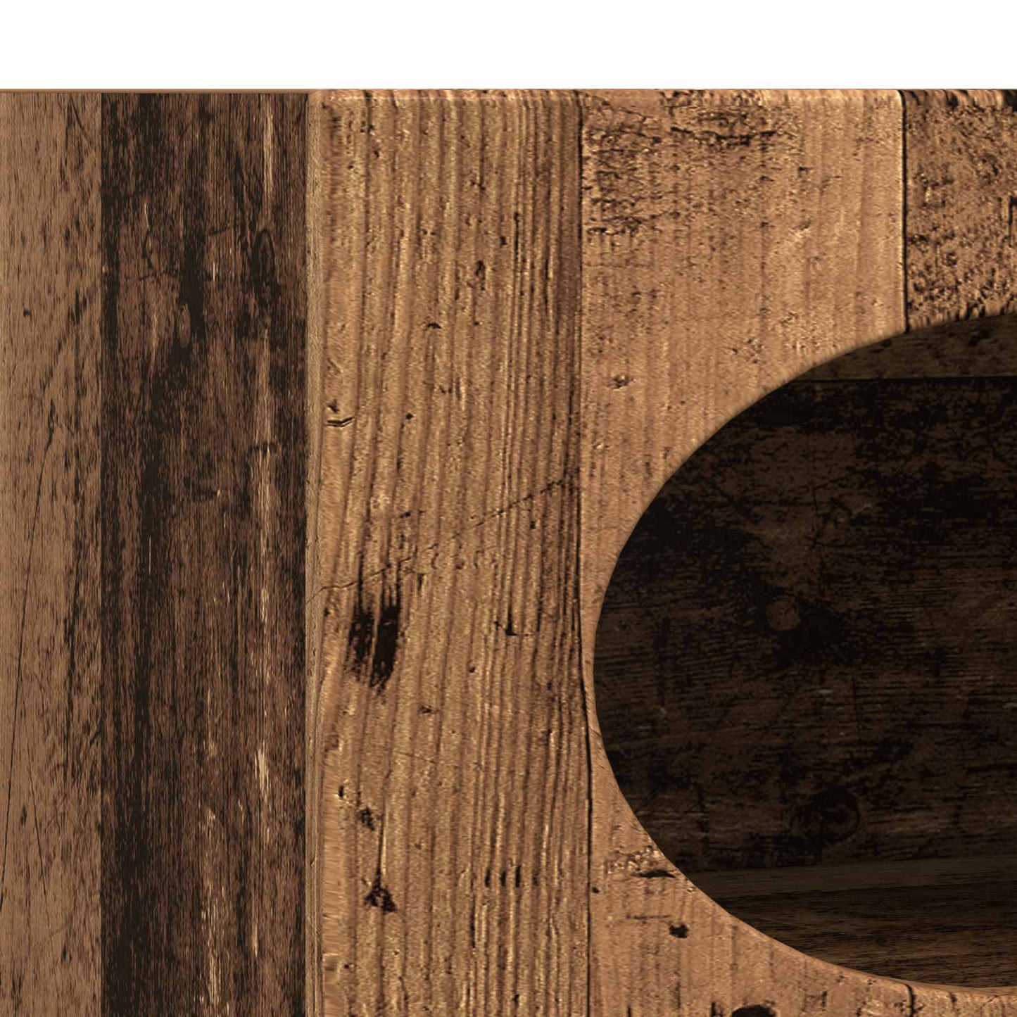 vidaXL Πλαϊνό γραφείο Παλιό ξύλο 40 x 35 x 100,5 εκ Επεξεργασμένο ξύλο