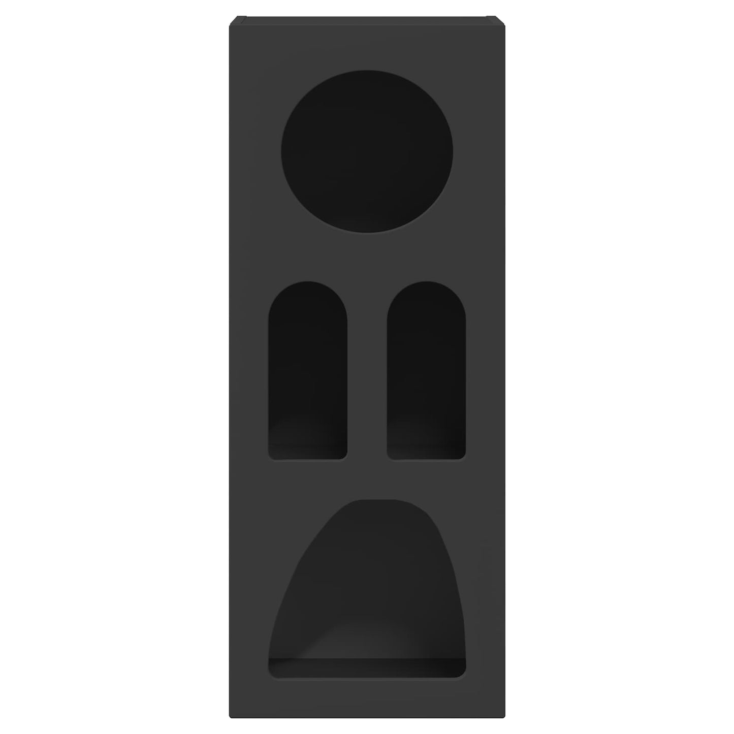 vidaXL Πλαϊνό γραφείο Μαύρο 40 x 35 x 100.5 εκ Επεξεργασμένο ξύλο