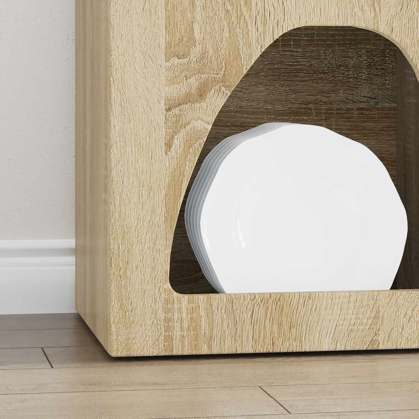 vidaXL Πλαϊνό γραφείο Δρύς Sonoma 40 x 35 x 100.5 εκ