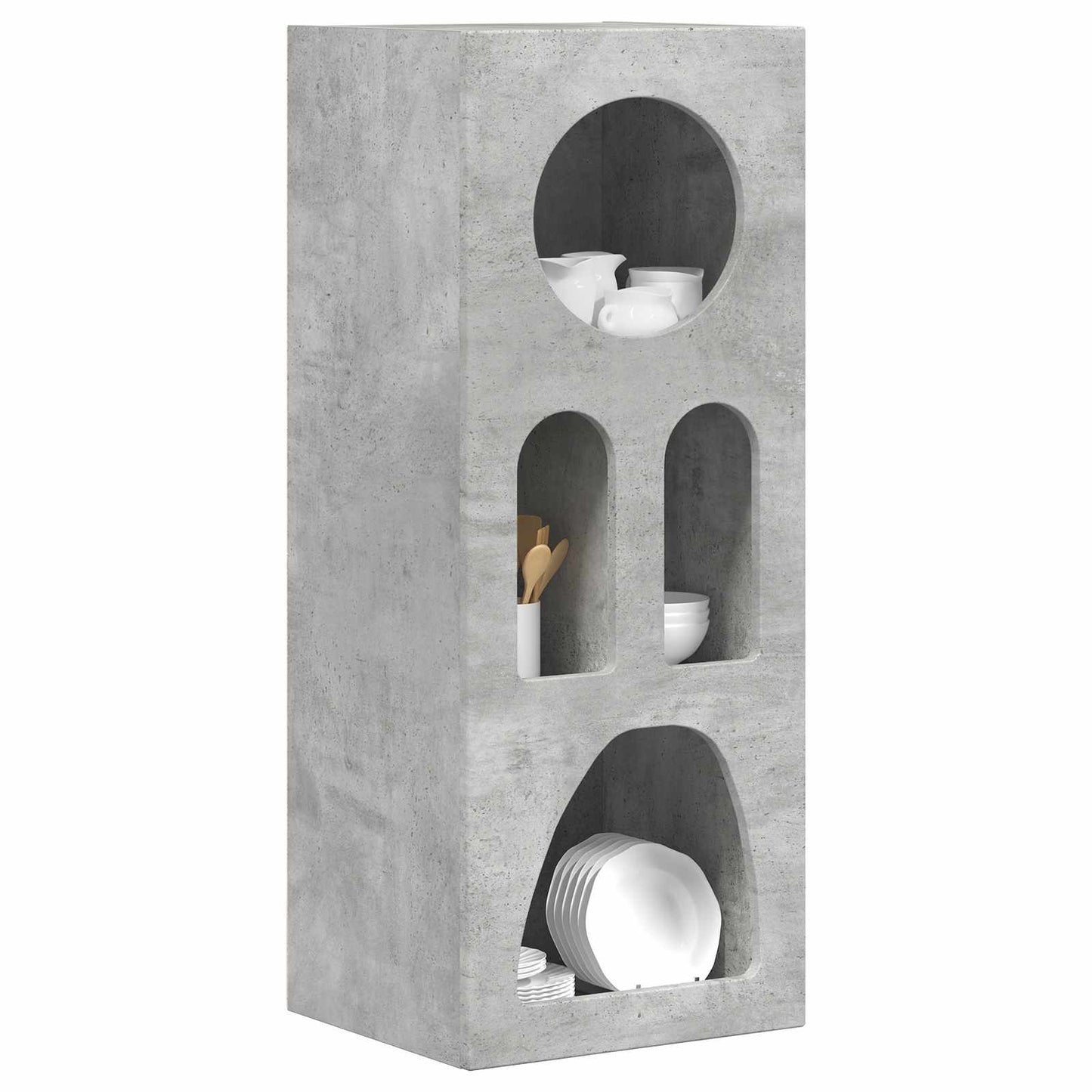 vidaXL Πλαϊνό γραφείο Σκυρόδεμα Γκρι 40 x 35 x 100.5 εκ