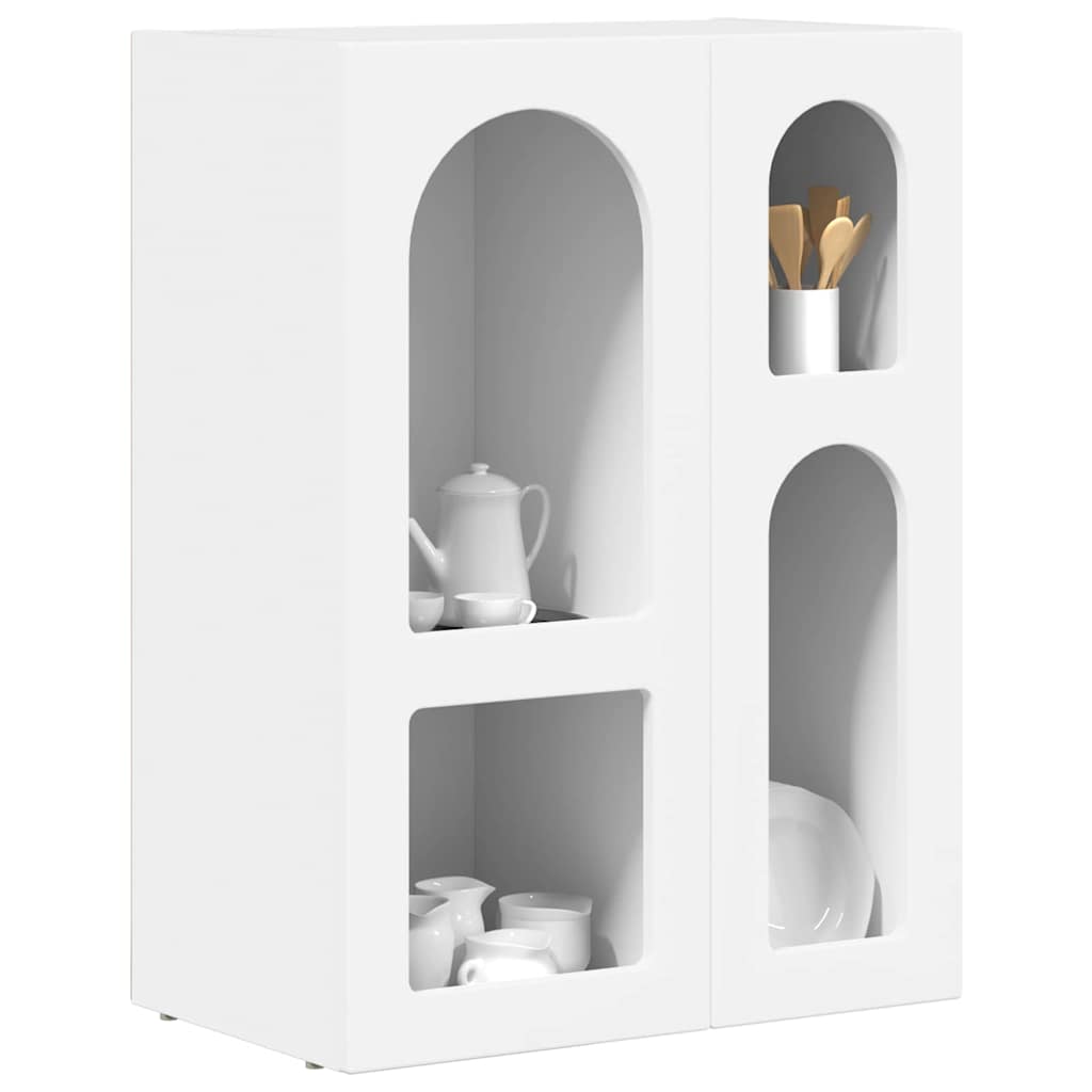 vidaXL Πλαϊνό γραφείο Λευκό 59 x 35 x 80.5 εκ. Επεξεργασμένο ξύλο