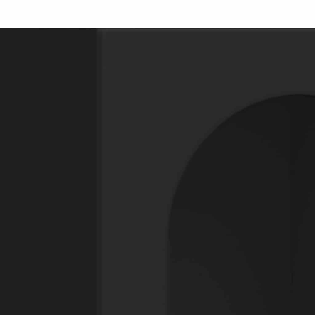 vidaXL Πλαϊνό γραφείο Μαύρο 59 x 35 x 80.5 εκ. Επεξεργασμένο ξύλο