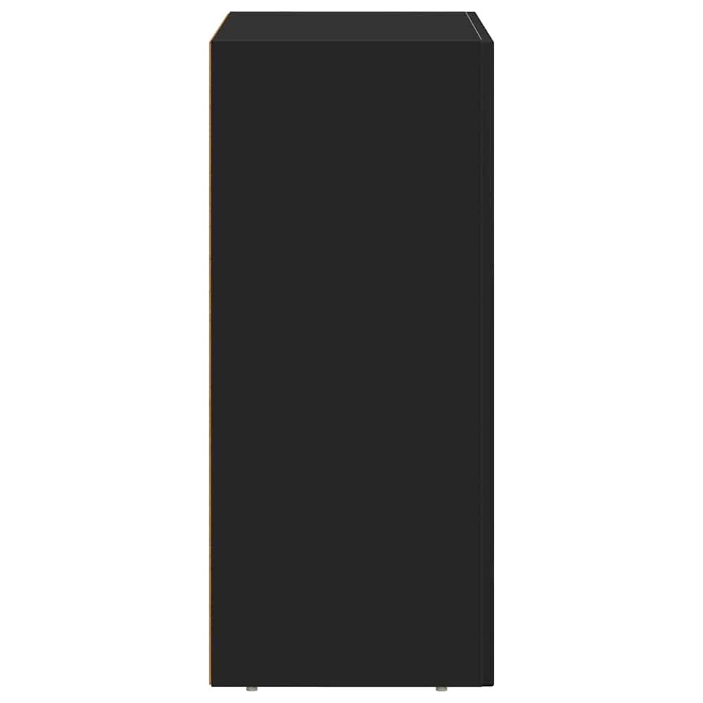 vidaXL Πλαϊνό γραφείο Μαύρο 59 x 35 x 80.5 εκ. Επεξεργασμένο ξύλο