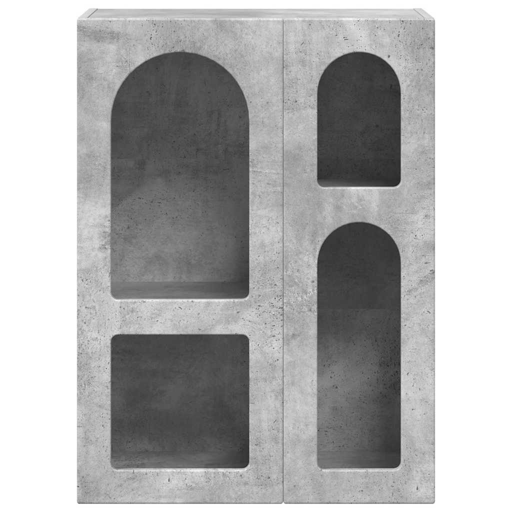 vidaXL Πλαϊνό γραφείο Σκυρόδεμα Γκρι 59 x 35 x 80.5 εκ.