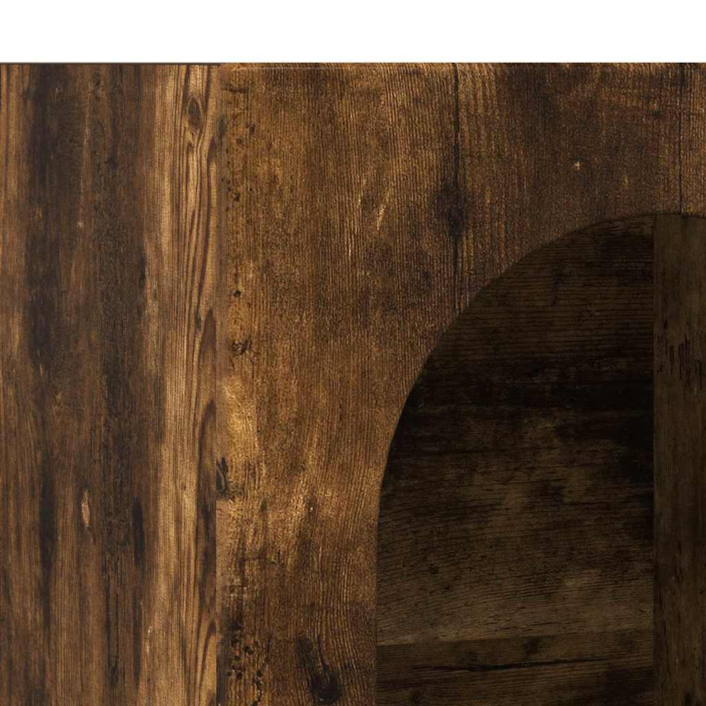 vidaXL Πλαϊνό γραφείο Καπνιστό Δρύς 59 x 35 x 80.5 εκ.