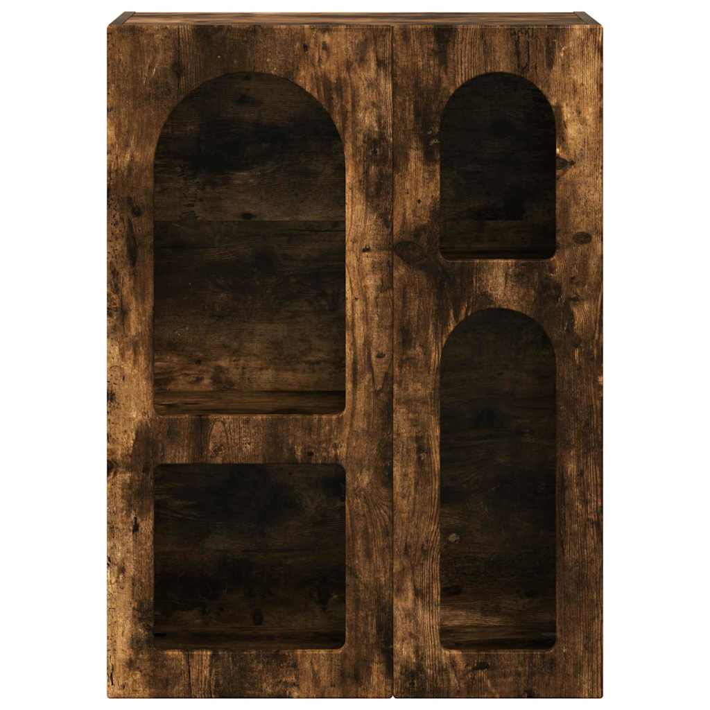 vidaXL Πλαϊνό γραφείο Καπνιστό Δρύς 59 x 35 x 80.5 εκ.