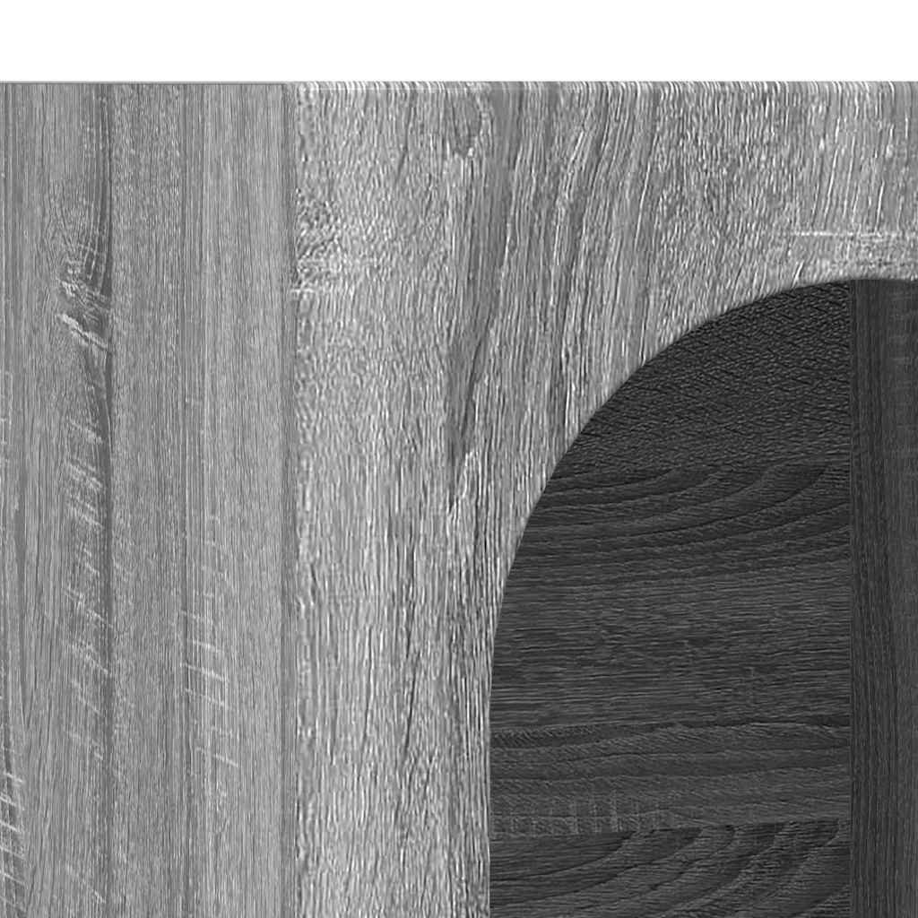 vidaXL Πλαϊνό γραφείο Γκρίζο Σονομα 59 x 35 x 80.5 εκ.