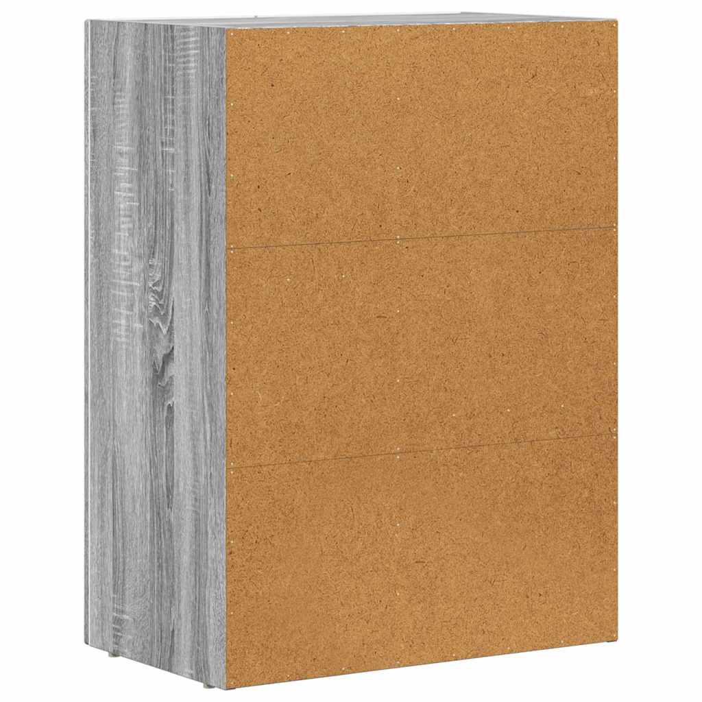 vidaXL Πλαϊνό γραφείο Γκρίζο Σονομα 59 x 35 x 80.5 εκ.