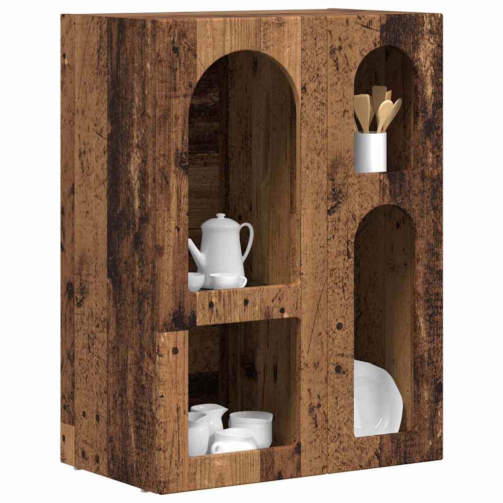 vidaXL Πλαϊνό γραφείο Παλιό ξύλο 59 x 35 x 80.5 εκ. Επεξεργασμένο ξύλο