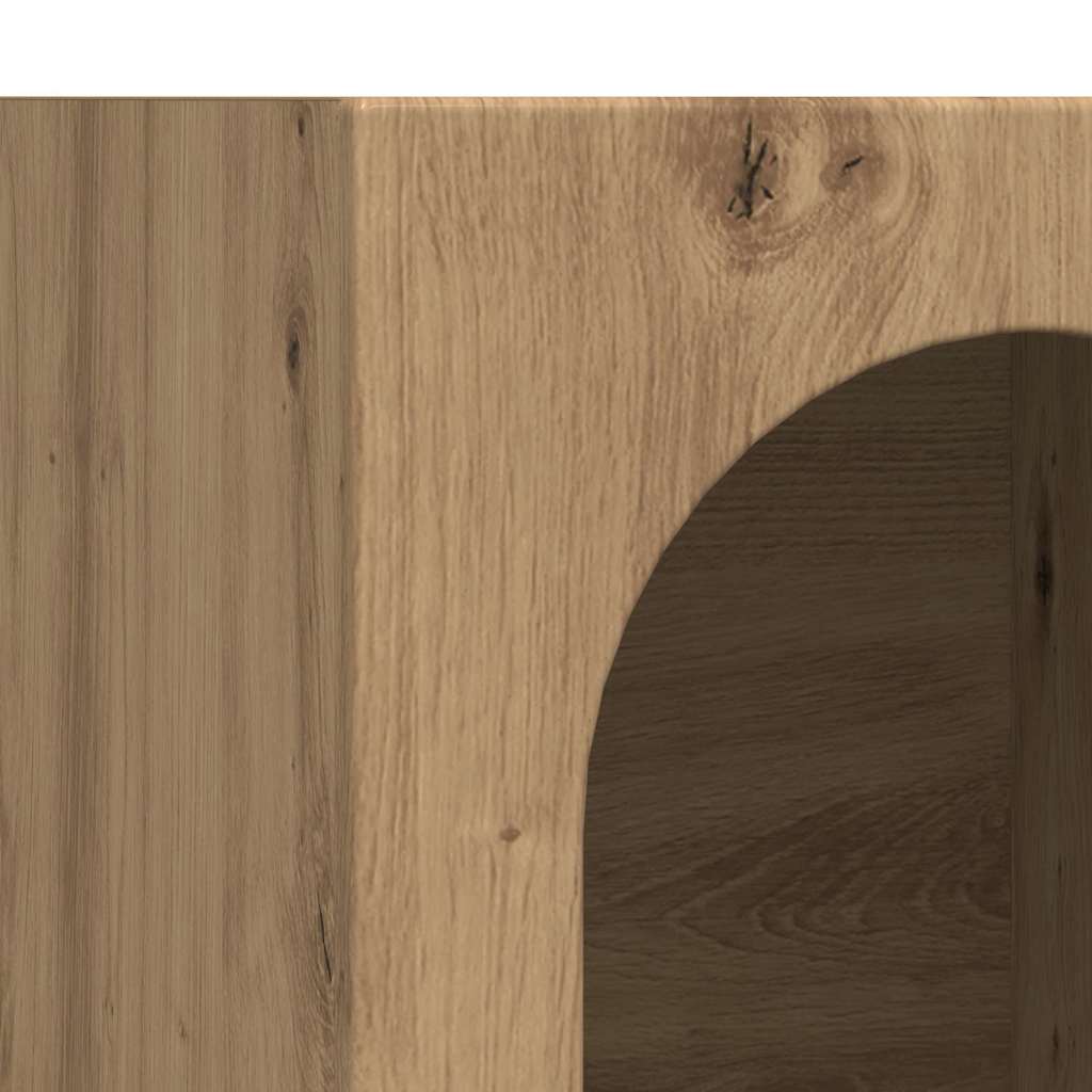 vidaXL Πλαϊνό γραφείο Artisan Oak 59 x 35 x 80.5 εκ.