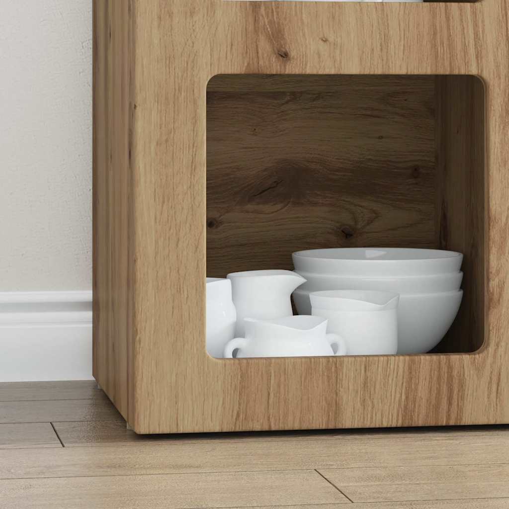 vidaXL Πλαϊνό γραφείο Artisan Oak 59 x 35 x 80.5 εκ.
