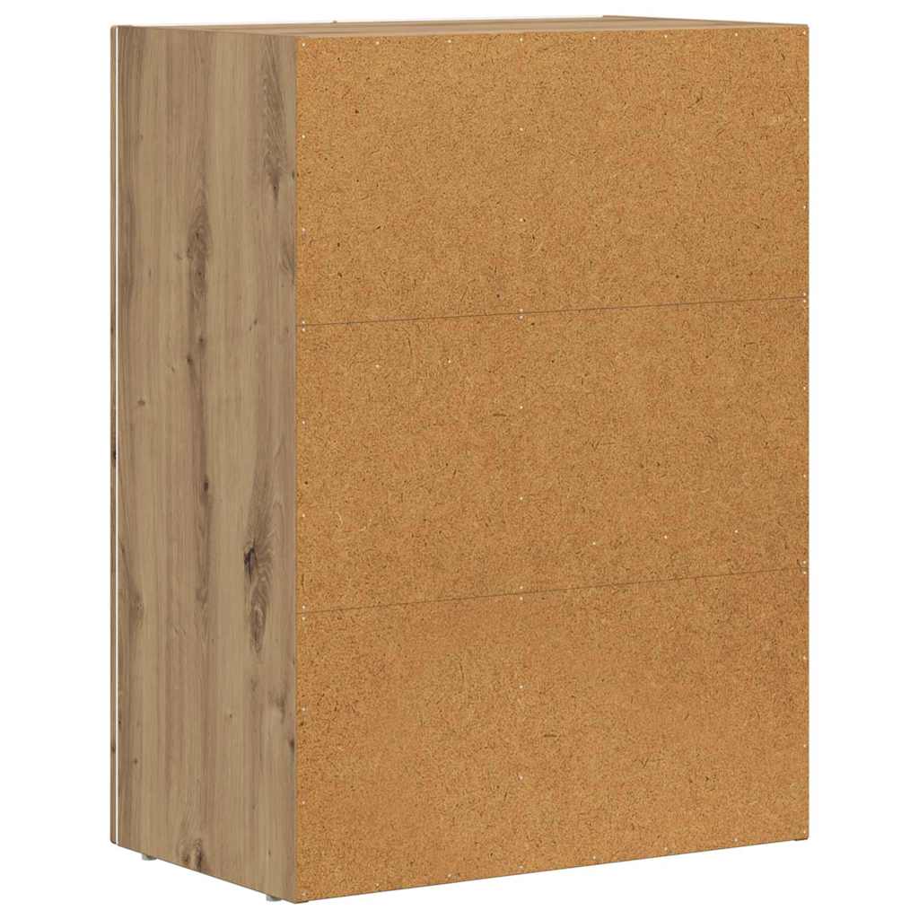 vidaXL Πλαϊνό γραφείο Artisan Oak 59 x 35 x 80.5 εκ.