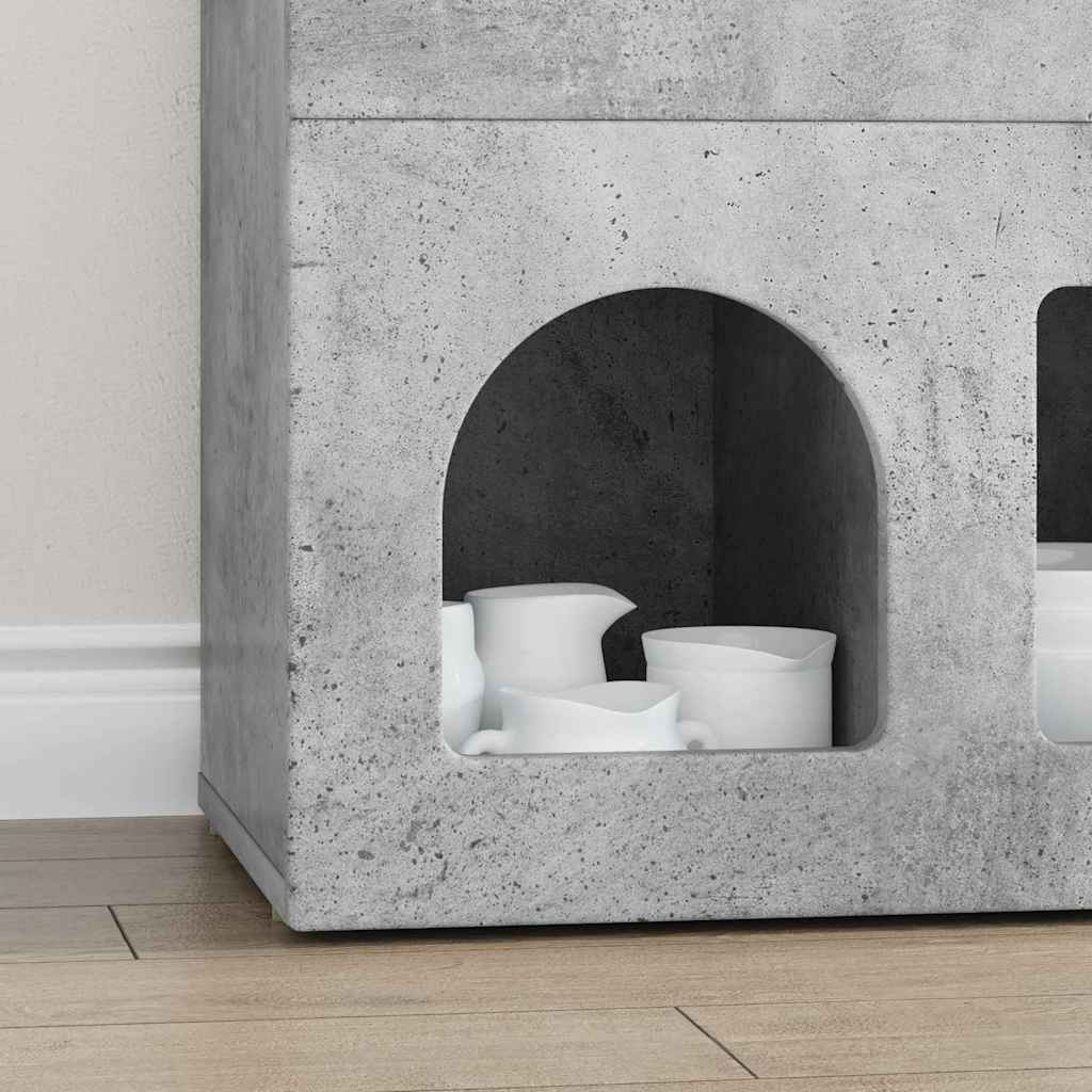 vidaXL Πλαϊνό γραφείο Σκυρόδεμα Γκρι 80.5 x 35 x 59 εκ.