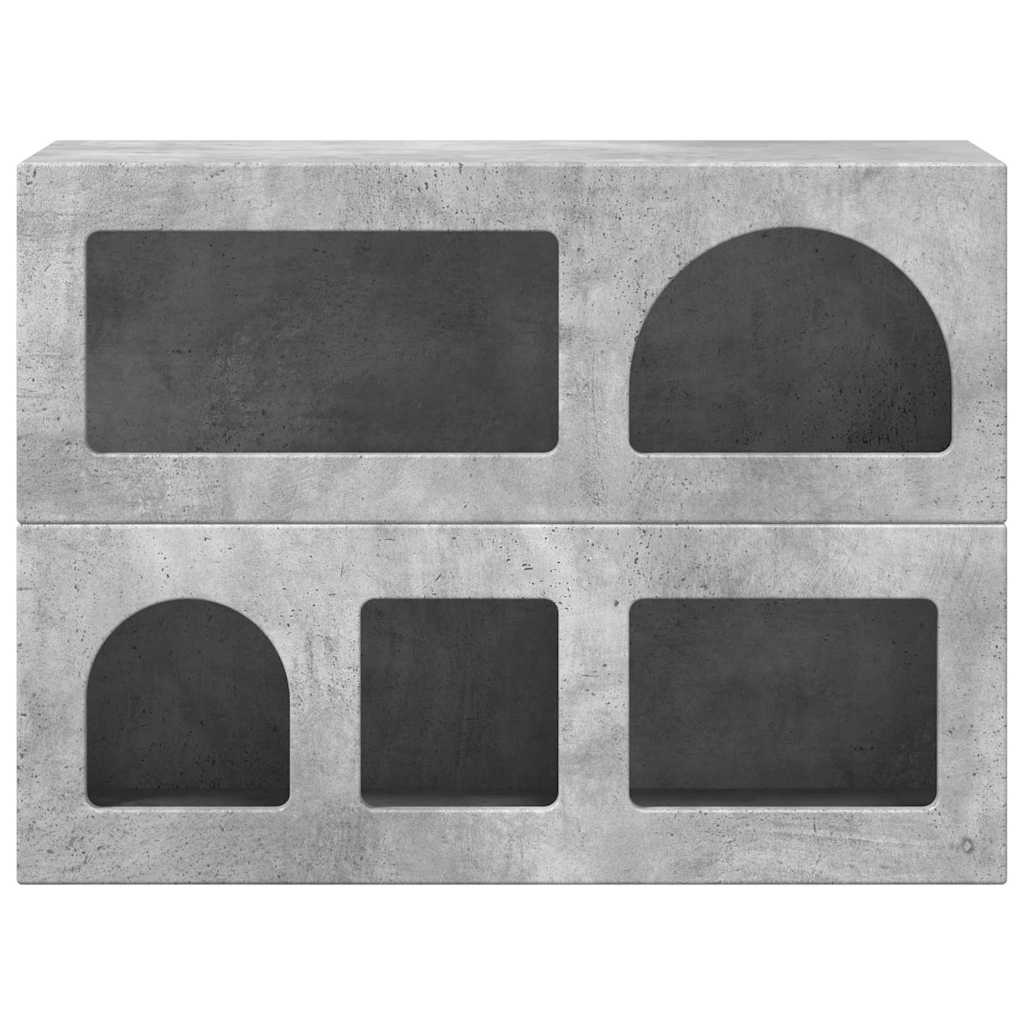 vidaXL Πλαϊνό γραφείο Σκυρόδεμα Γκρι 80.5 x 35 x 59 εκ.