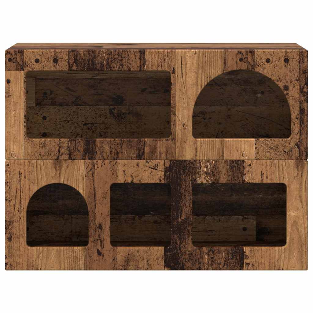 vidaXL Πλαϊνό γραφείο Παλιό ξύλο 80.5 x 35 x 59 εκ. Επεξεργασμένο ξύλο