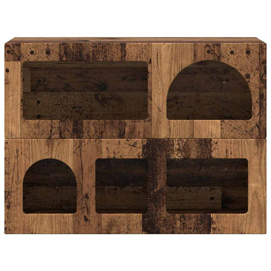 vidaXL Πλαϊνό γραφείο Παλιό ξύλο 80.5 x 35 x 59 εκ. Επεξεργασμένο ξύλο