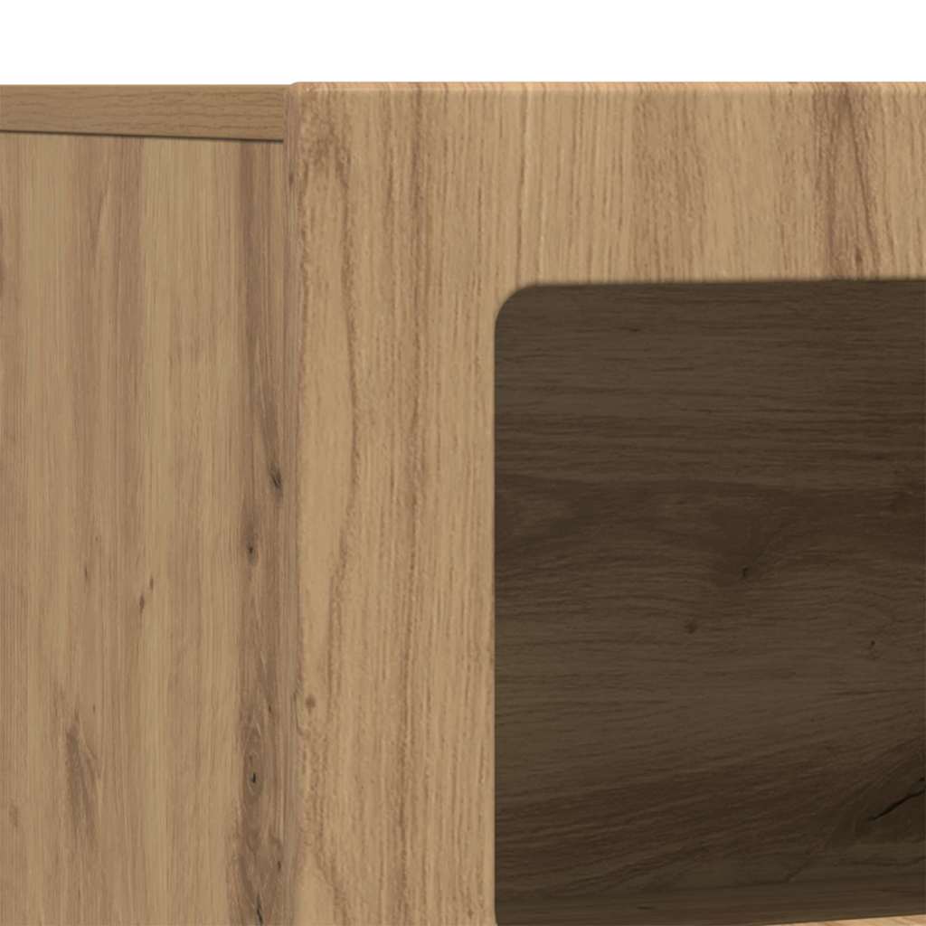 vidaXL Πλαϊνό γραφείο Artisan Oak 80.5 x 35 x 59 εκ.