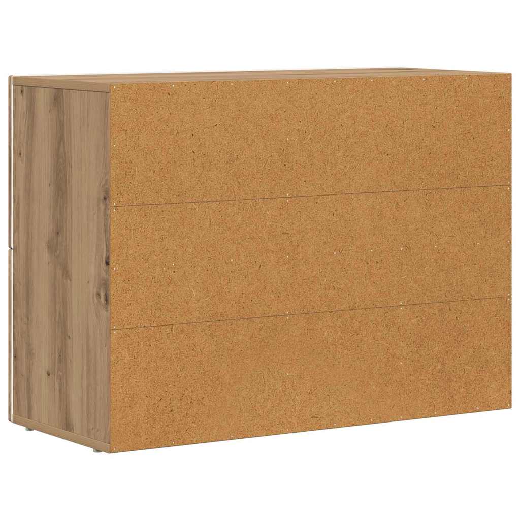 vidaXL Πλαϊνό γραφείο Artisan Oak 80.5 x 35 x 59 εκ.