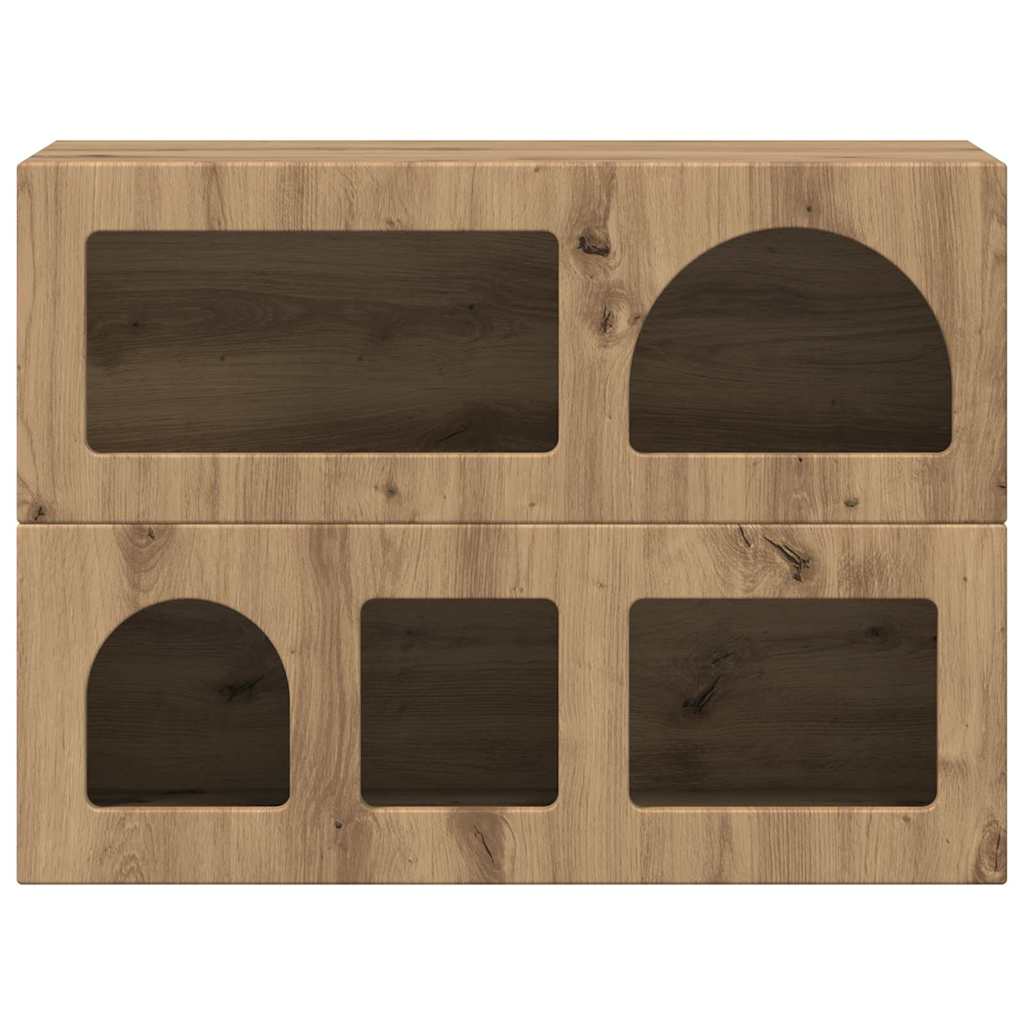 vidaXL Πλαϊνό γραφείο Artisan Oak 80.5 x 35 x 59 εκ.