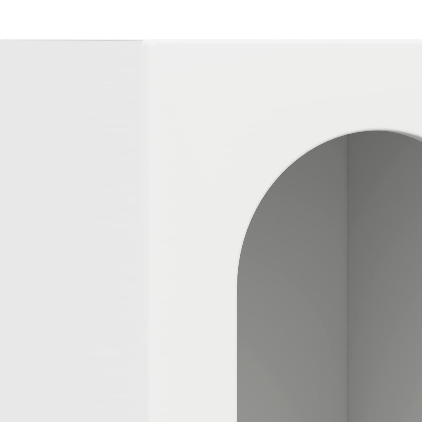 vidaXL Πλαϊνό γραφείο Λευκό 59 x 35 x 100,5 εκ Επεξεργασμένο ξύλο