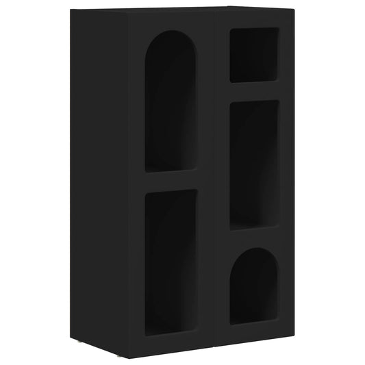 vidaXL Πλαϊνό γραφείο Μαύρο 59 x 35 x 100,5 εκ Επεξεργασμένο ξύλο