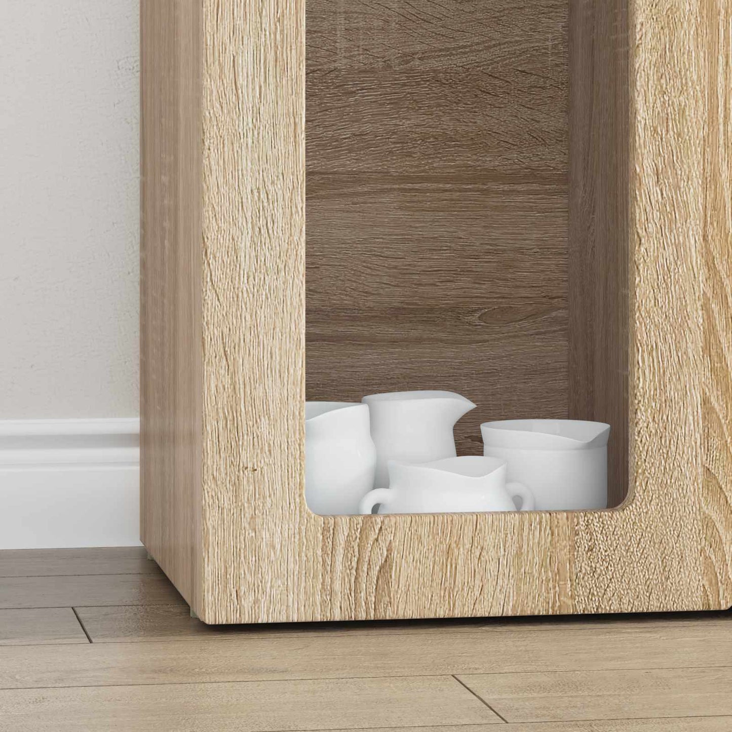 vidaXL Πλαϊνό γραφείο Δρύς Sonoma 59 x 35 x 100,5 εκ