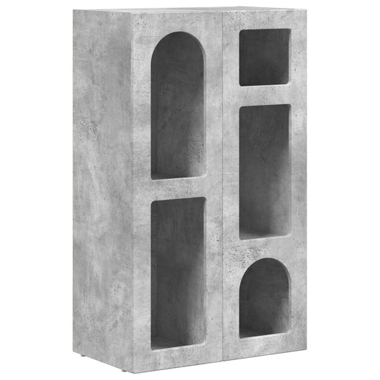 vidaXL Πλαϊνό γραφείο Σκυρόδεμα Γκρι 59 x 35 x 100,5 εκ