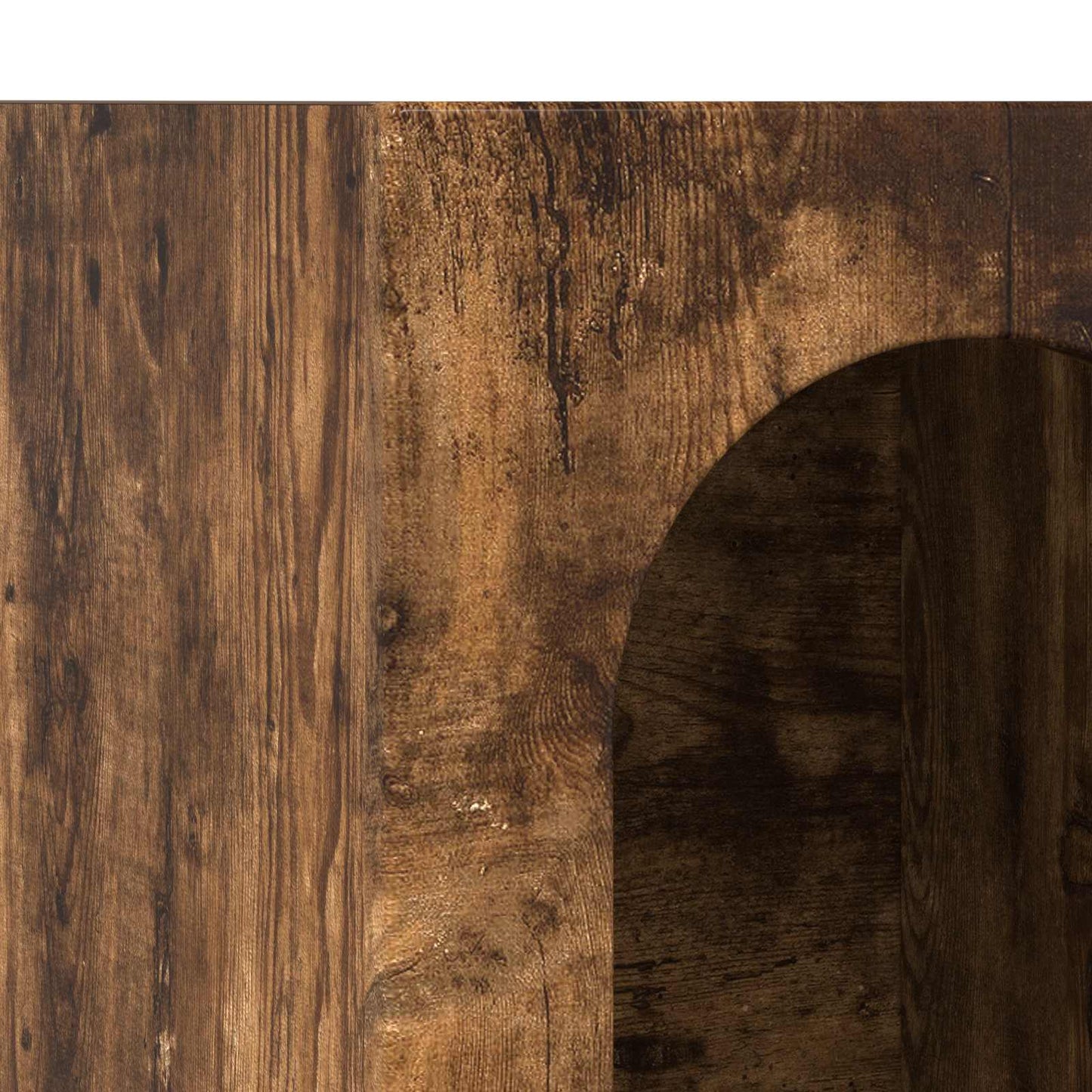 vidaXL Πλαϊνό γραφείο Καπνιστό Δρύς 59 x 35 x 100,5 εκ