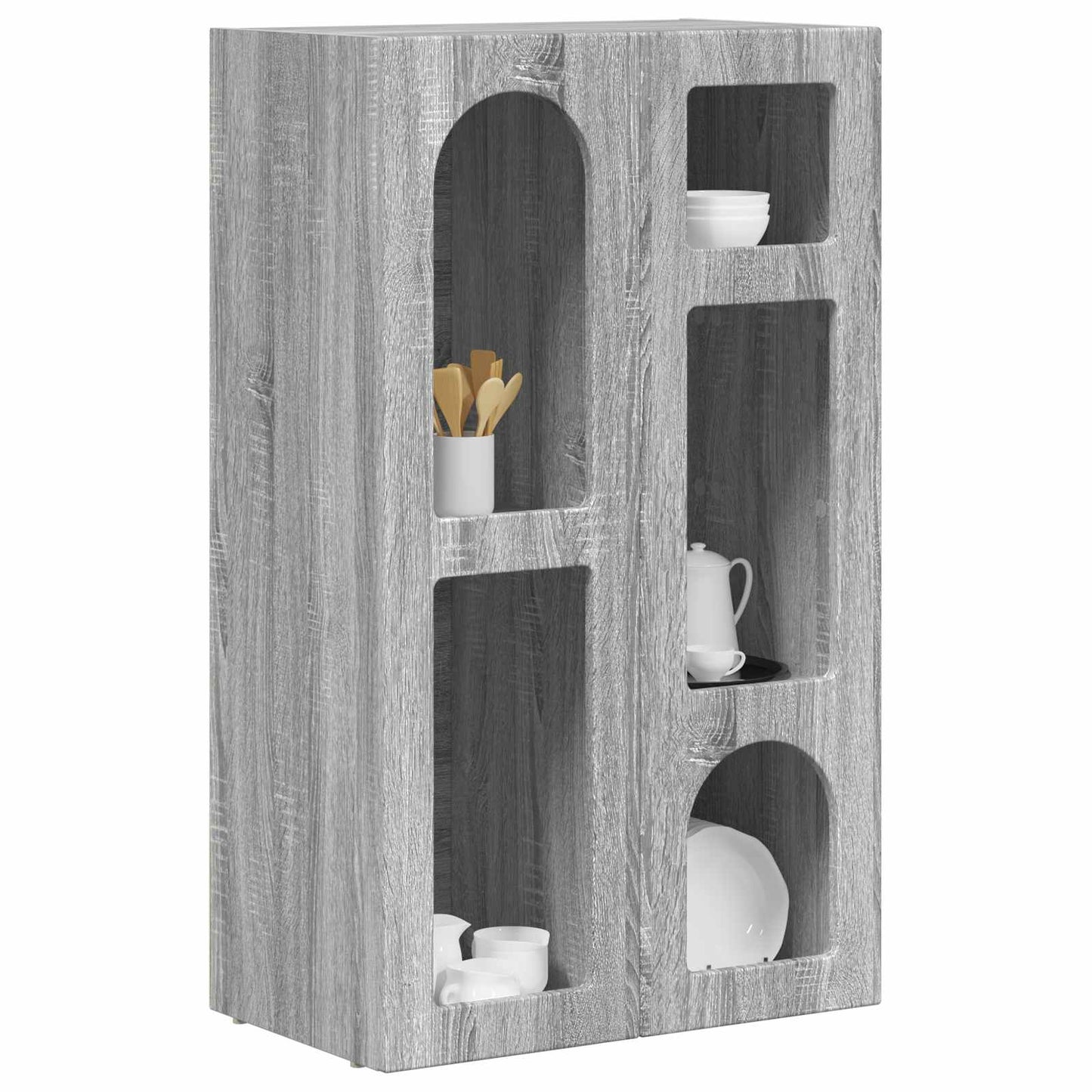 vidaXL Πλαϊνό γραφείο Γκρίζο Σονομα 59 x 35 x 100,5 εκ