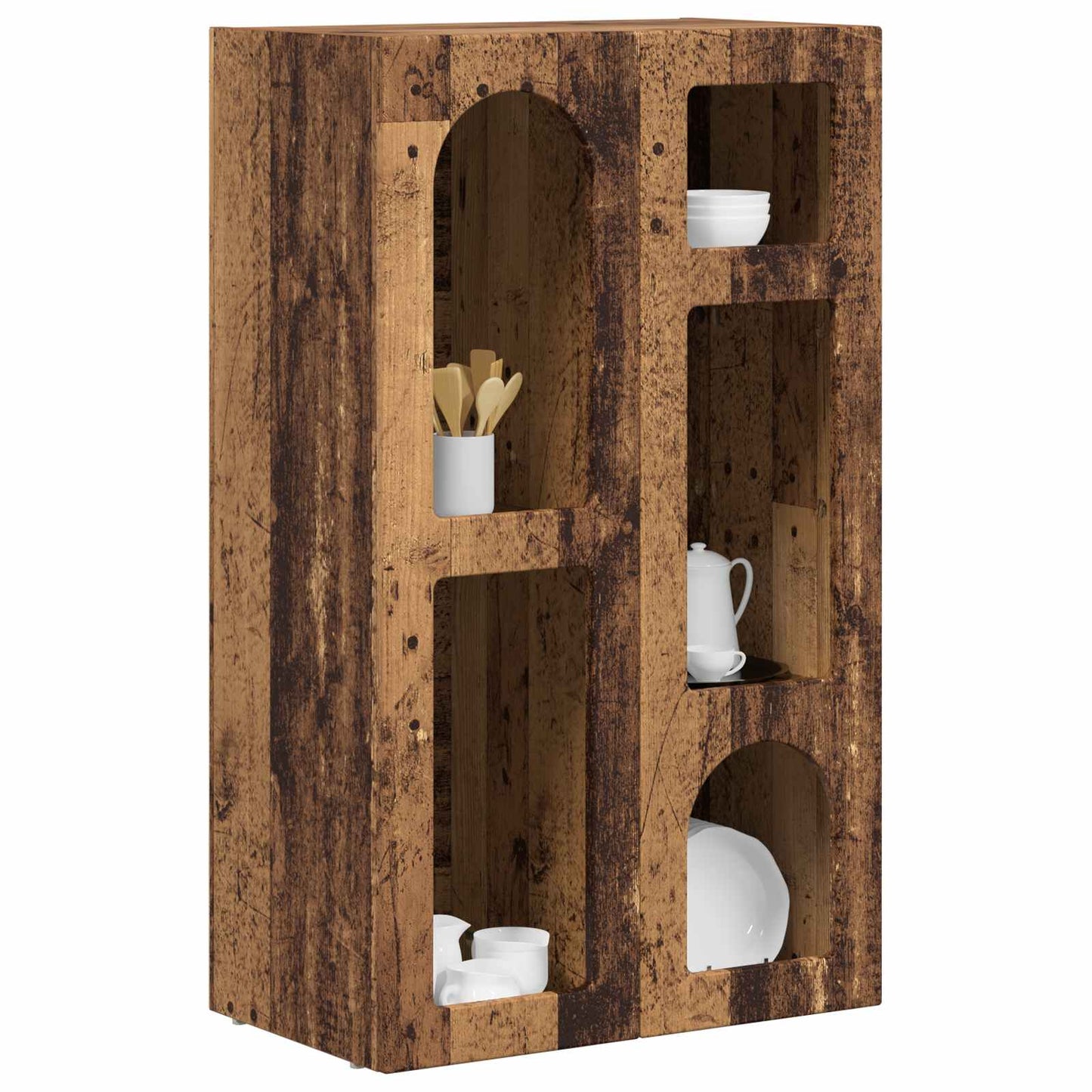 vidaXL Πλαϊνό γραφείο Παλιό ξύλο 59 x 35 x 100,5 εκ Επεξεργασμένο ξύλο