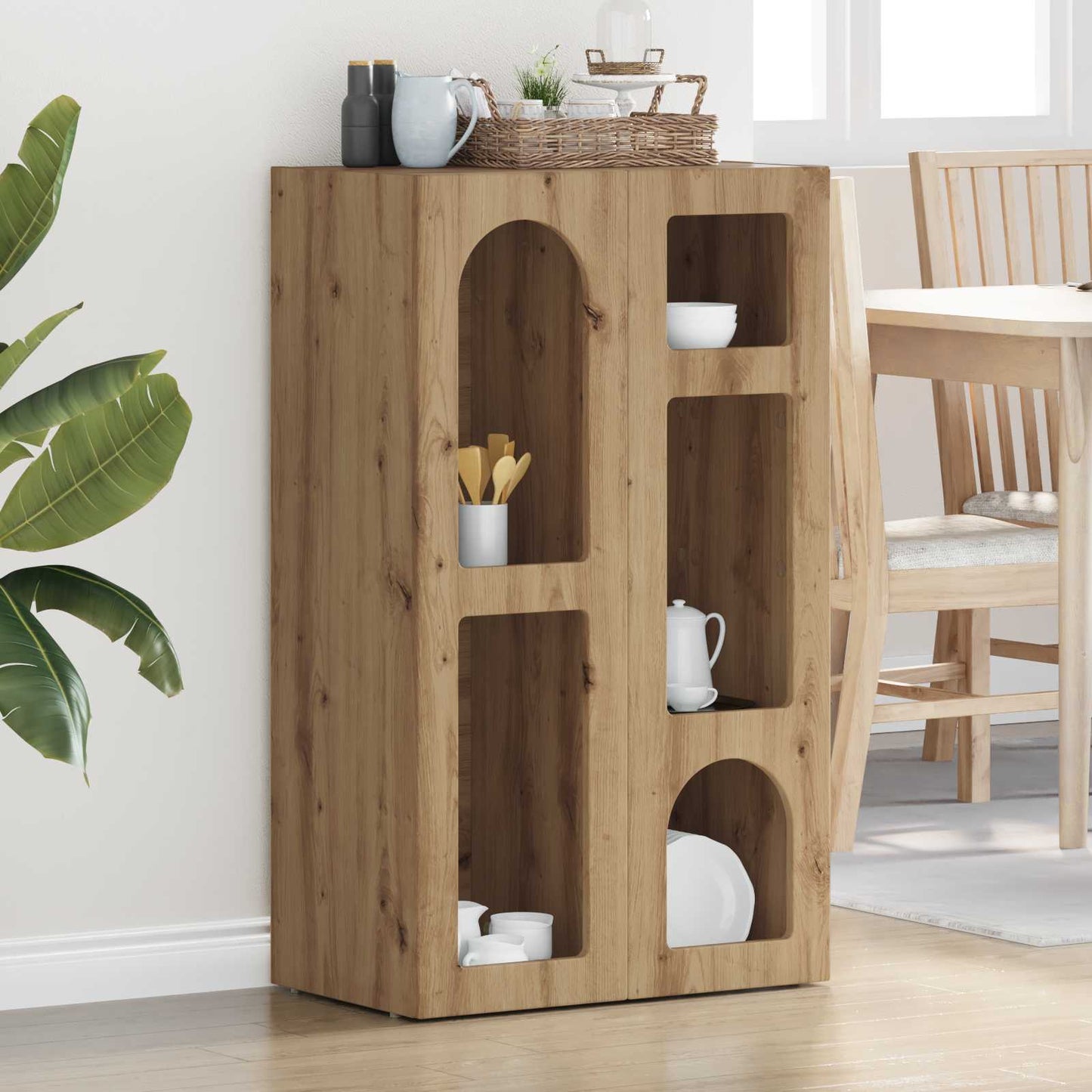 vidaXL Πλαϊνό γραφείο Artisan Oak 59 x 35 x 100,5 εκ