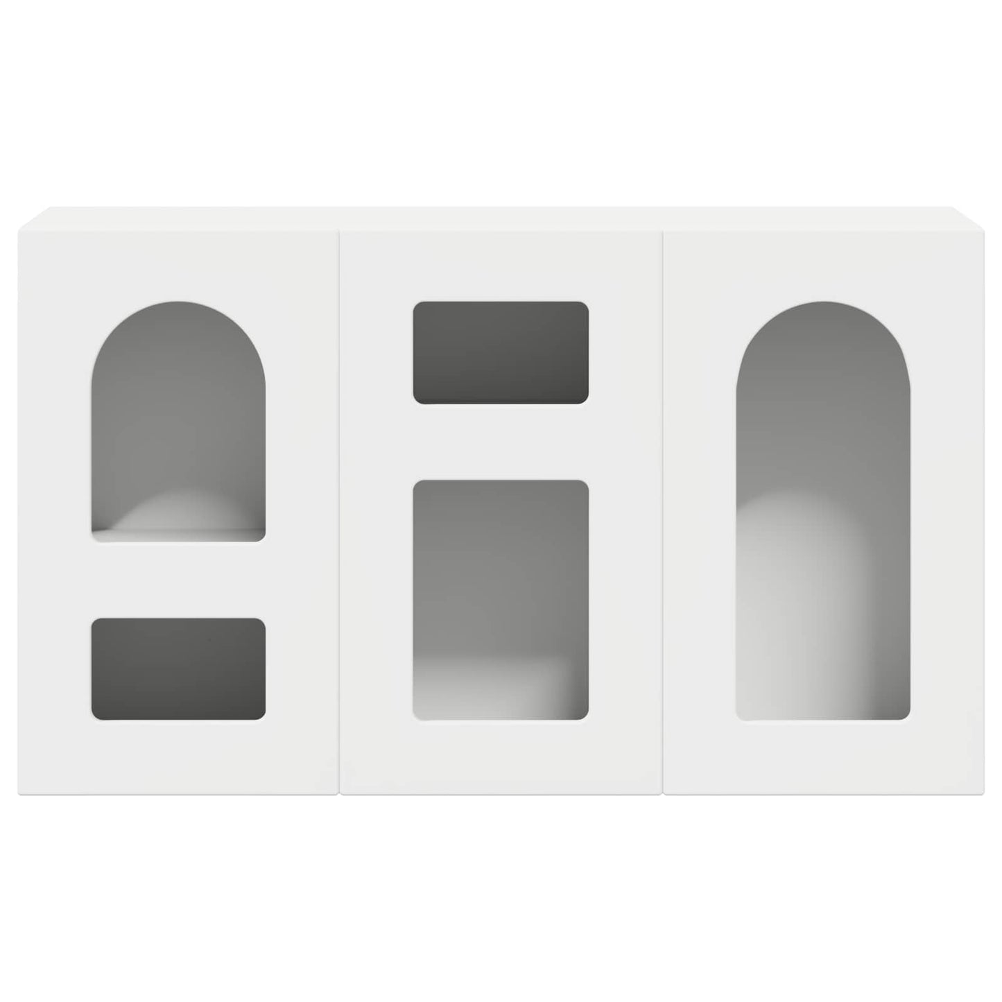 vidaXL Πλαϊνό γραφείο Λευκό 100 x 35 x 59 εκ Επεξεργασμένο ξύλο