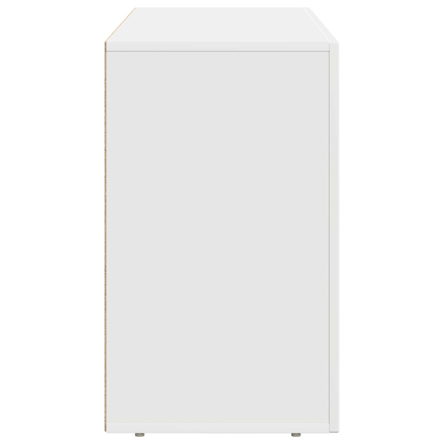 vidaXL Πλαϊνό γραφείο Λευκό 100 x 35 x 59 εκ Επεξεργασμένο ξύλο