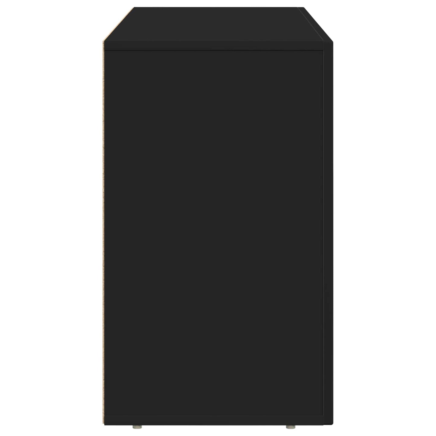 vidaXL Πλαϊνό γραφείο Μαύρο 100 x 35 x 59 εκ Επεξεργασμένο ξύλο